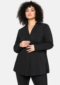 Hemdbluse mit verdeckter Knopfleiste<sheego Fashion