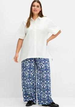 Hemdbluse mit Zipfelsaum und weiten Ärmeln<sheego Best