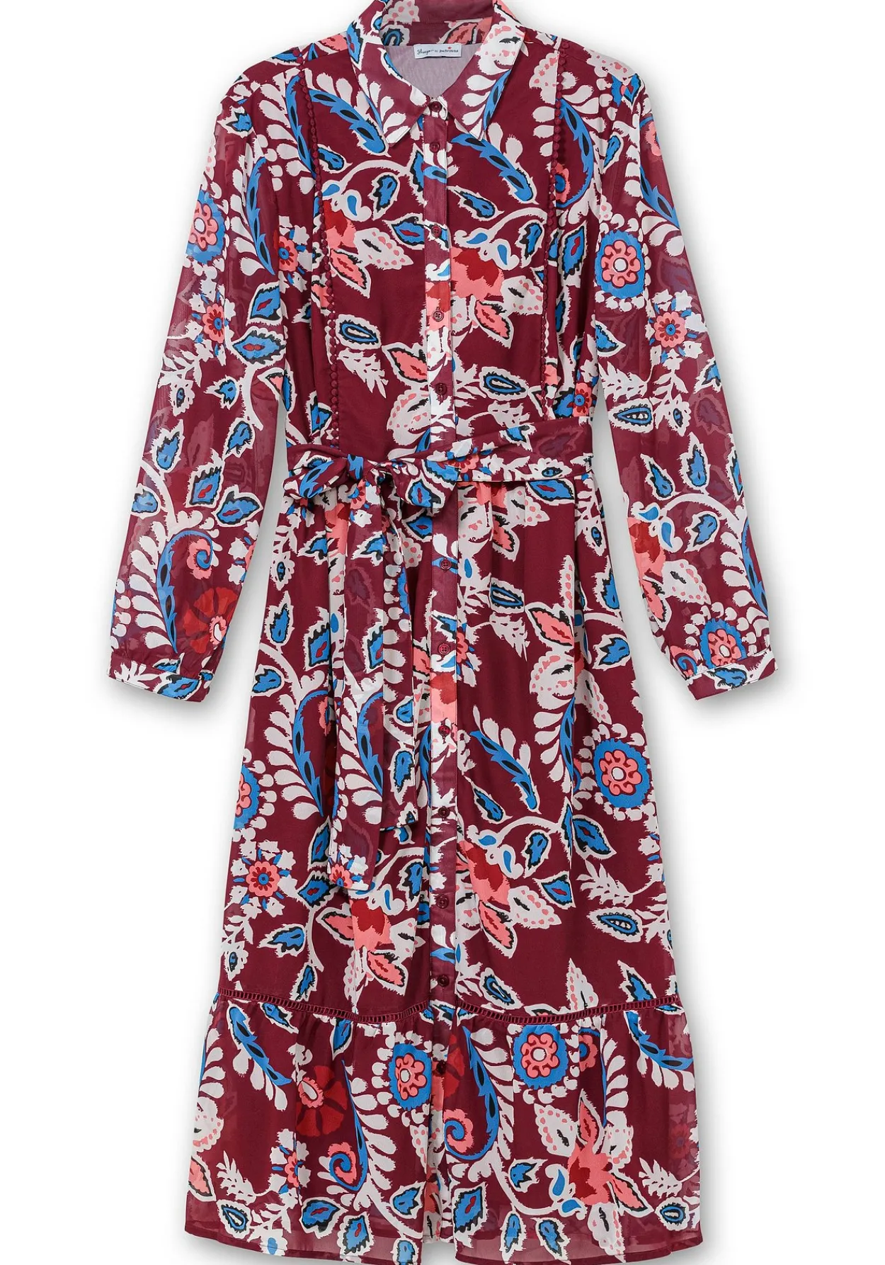 Hemdblusenkleid aus Chiffon, mit Blumendruck<sheego by Joe Browns Sale