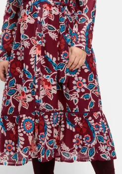 Hemdblusenkleid aus Chiffon, mit Blumendruck<sheego by Joe Browns Sale