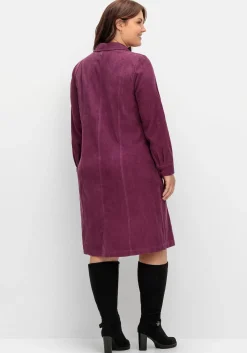 Hemdblusenkleid aus weichem Cord<sheego Sale
