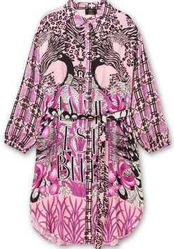 Hemdblusenkleid im Mustermix, mit Bindegürtel<sheego loves miss goodlife Sale