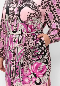 Hemdblusenkleid im Mustermix, mit Bindegürtel<sheego loves miss goodlife Sale