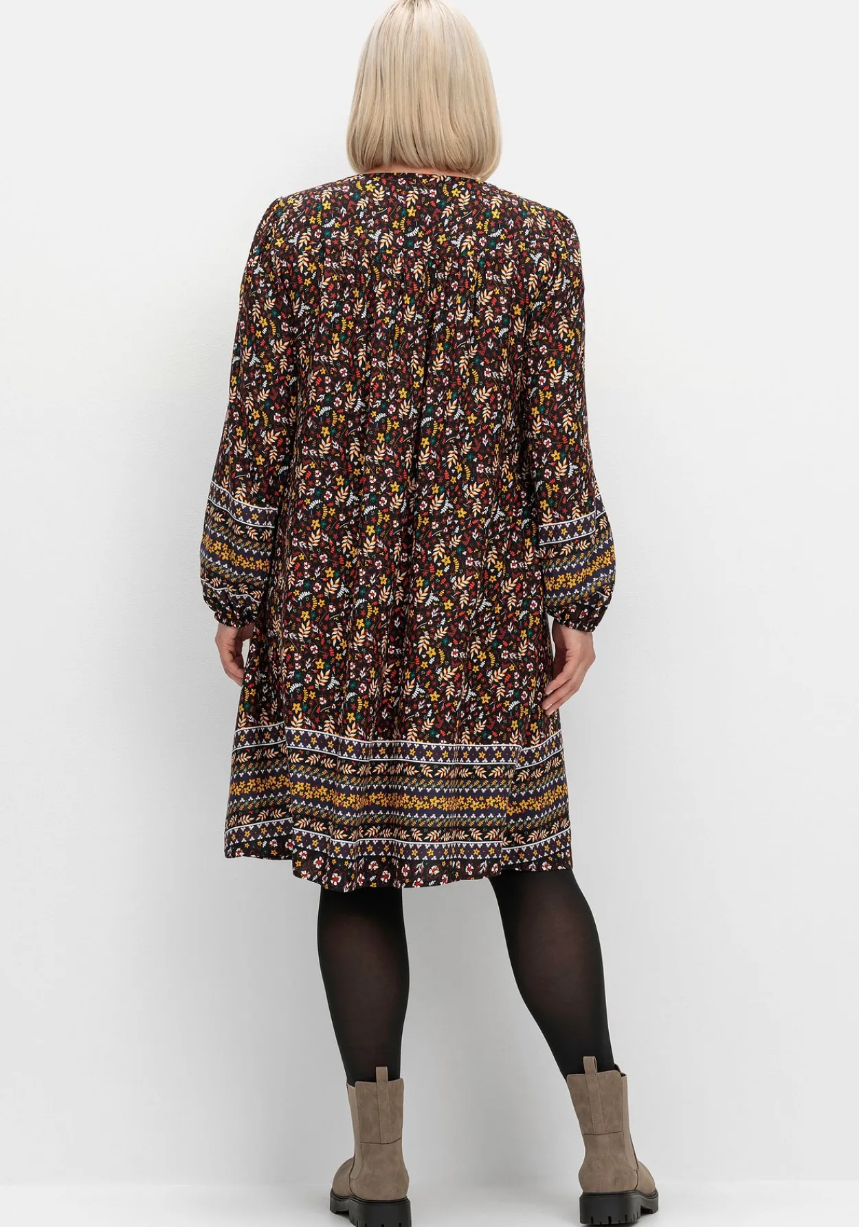 Hängerchen-Kleid im Mustermix, in A-Linie<sheego Clearance