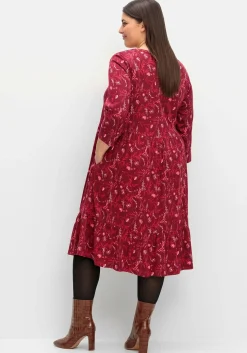 Hängerkleid in leichter A-Linie, mit 3/4-Ärmeln<sheego Online