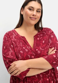 Hängerkleid in leichter A-Linie, mit 3/4-Ärmeln<sheego Online