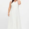 Hochzeitskleid mit floraler Spitze und Chiffon<sheego Best