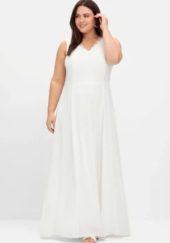 Hochzeitskleid mit floraler Spitze und Chiffon<sheego Best