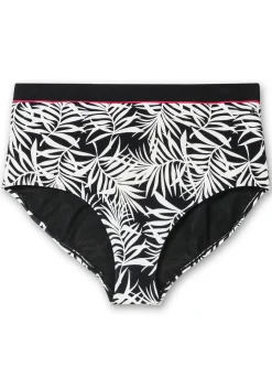 Hohe Bikinihose mit Blätterprint und Shaping-Effekt<sheego Hot
