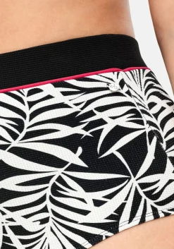 Hohe Bikinihose mit Blätterprint und Shaping-Effekt<sheego Hot