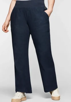 Hose im Curvy-Schnitt ELLA aus Leinen-Viskose-Mix<sheego Outlet