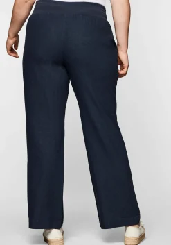 Hose im Curvy-Schnitt ELLA aus Leinen-Viskose-Mix<sheego Outlet