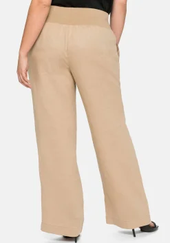 Hose im Curvy-Schnitt ELLA aus Leinen-Viskose-Mix<sheego Outlet