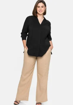Hose im Curvy-Schnitt ELLA aus Leinen-Viskose-Mix<sheego Outlet