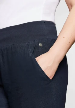 Hose im Curvy-Schnitt ELLA aus Leinen-Viskose-Mix<sheego Outlet