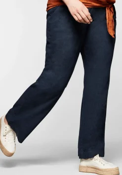 Hose im Curvy-Schnitt ELLA aus Leinen-Viskose-Mix<sheego Outlet
