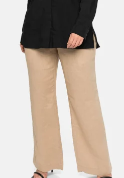 Hose im Curvy-Schnitt ELLA aus Leinen-Viskose-Mix<sheego Outlet