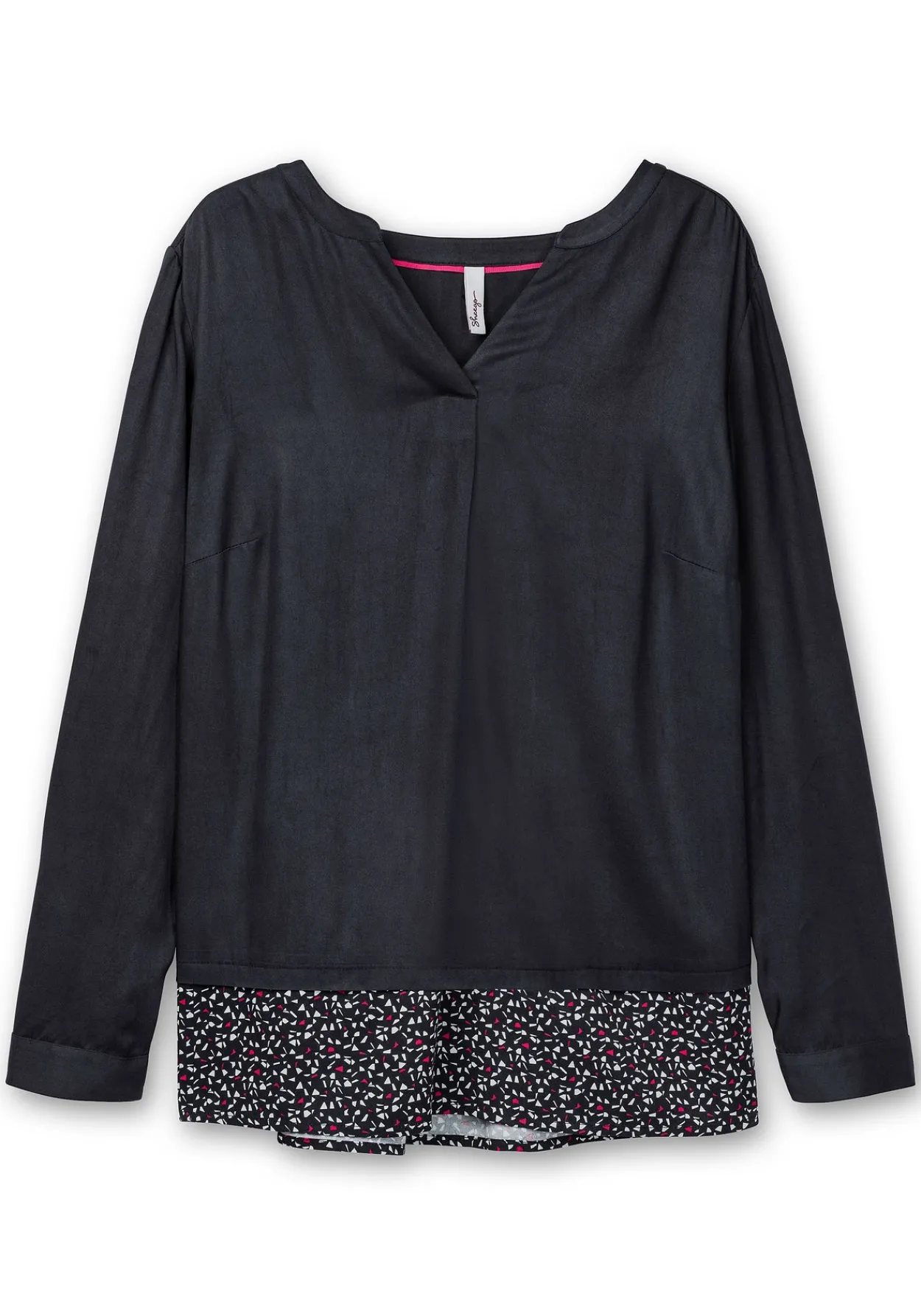 2-in-1-Tunika mit gemustertem Saum<sheego Fashion