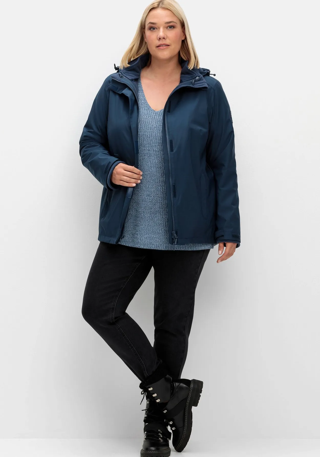 3-in-1-Winterjacke mit Fleece-Innenjacke<sheego Discount