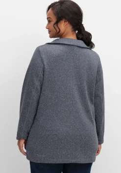 Jacke aus meliertem Strickfleece<sheego Best