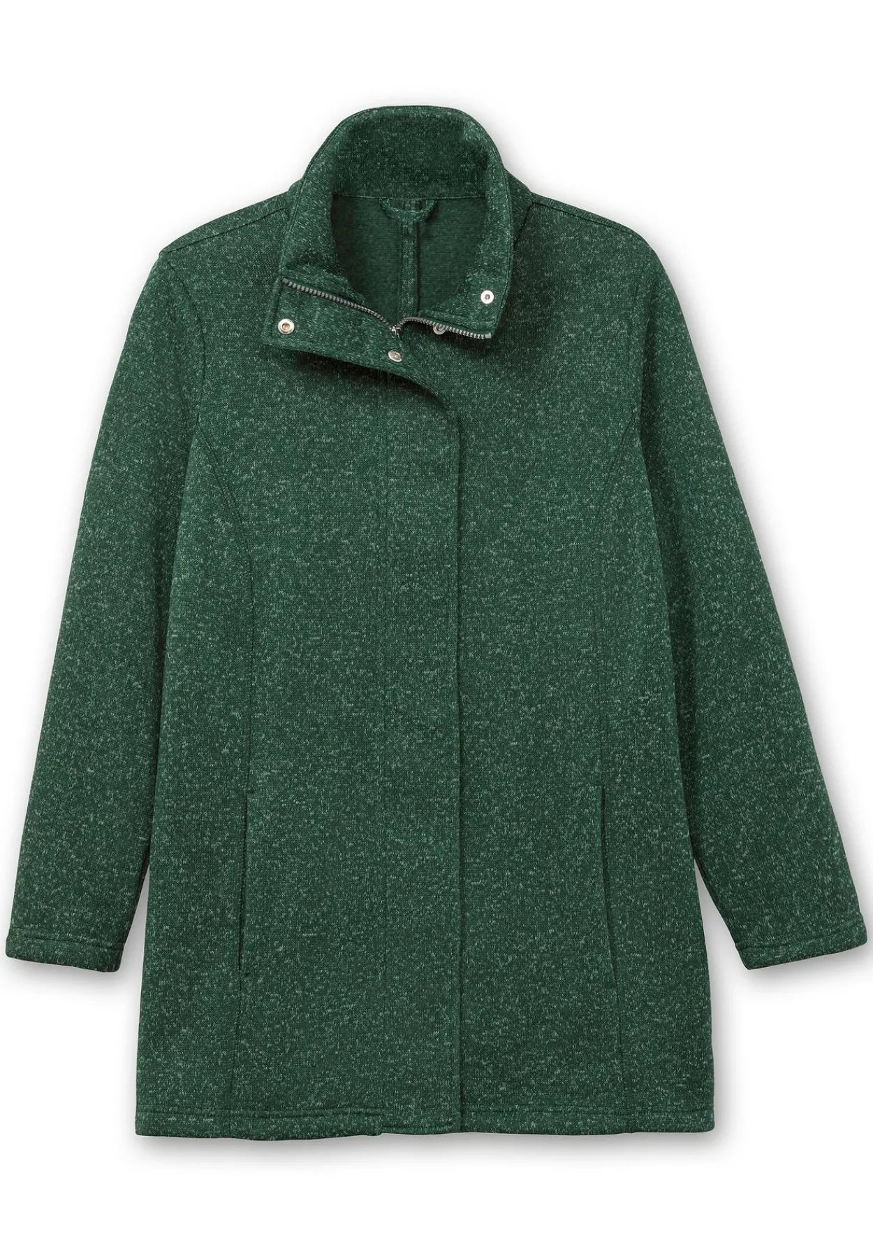 Jacke aus meliertem Strickfleece<sheego Clearance