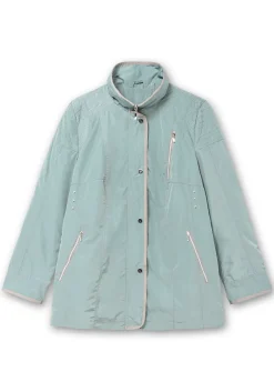 Jacke mit silberfarbenen Kontrastdetails<sheego Discount