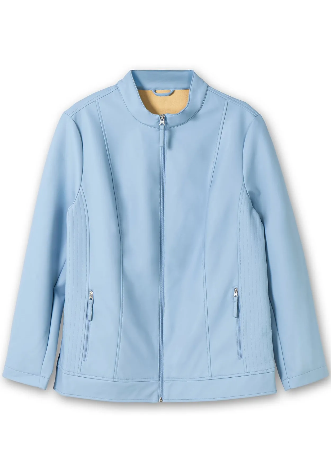 Jacke mit Stehkragen, aus Lederimitat<sheego Best