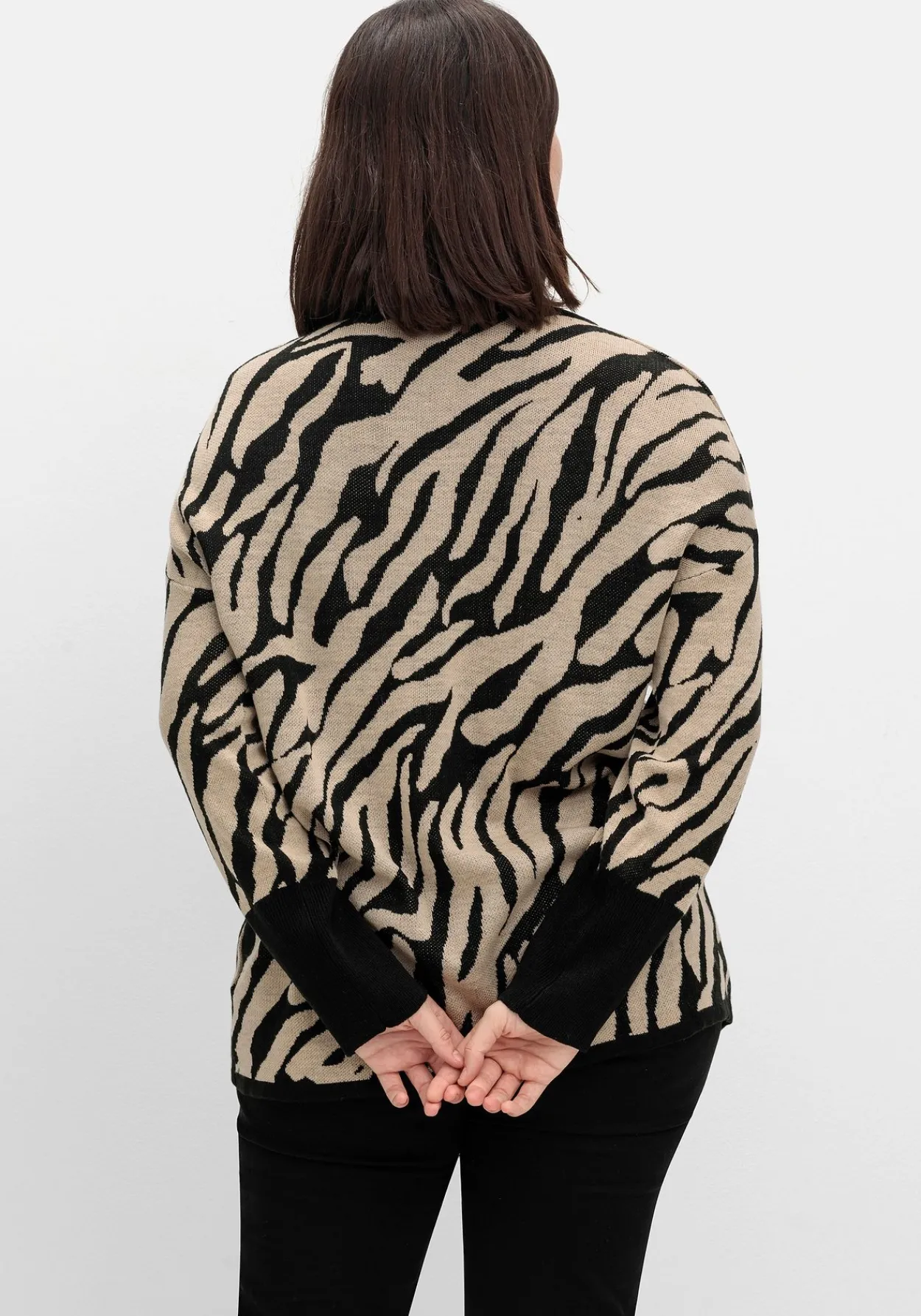Jacquard-Pullover mit Animalmuster<sheego Best