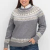Jacquardpullover mit Norwegermuster<sheego by Joe Browns Fashion