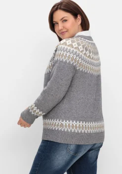Jacquardpullover mit Norwegermuster<sheego by Joe Browns Fashion