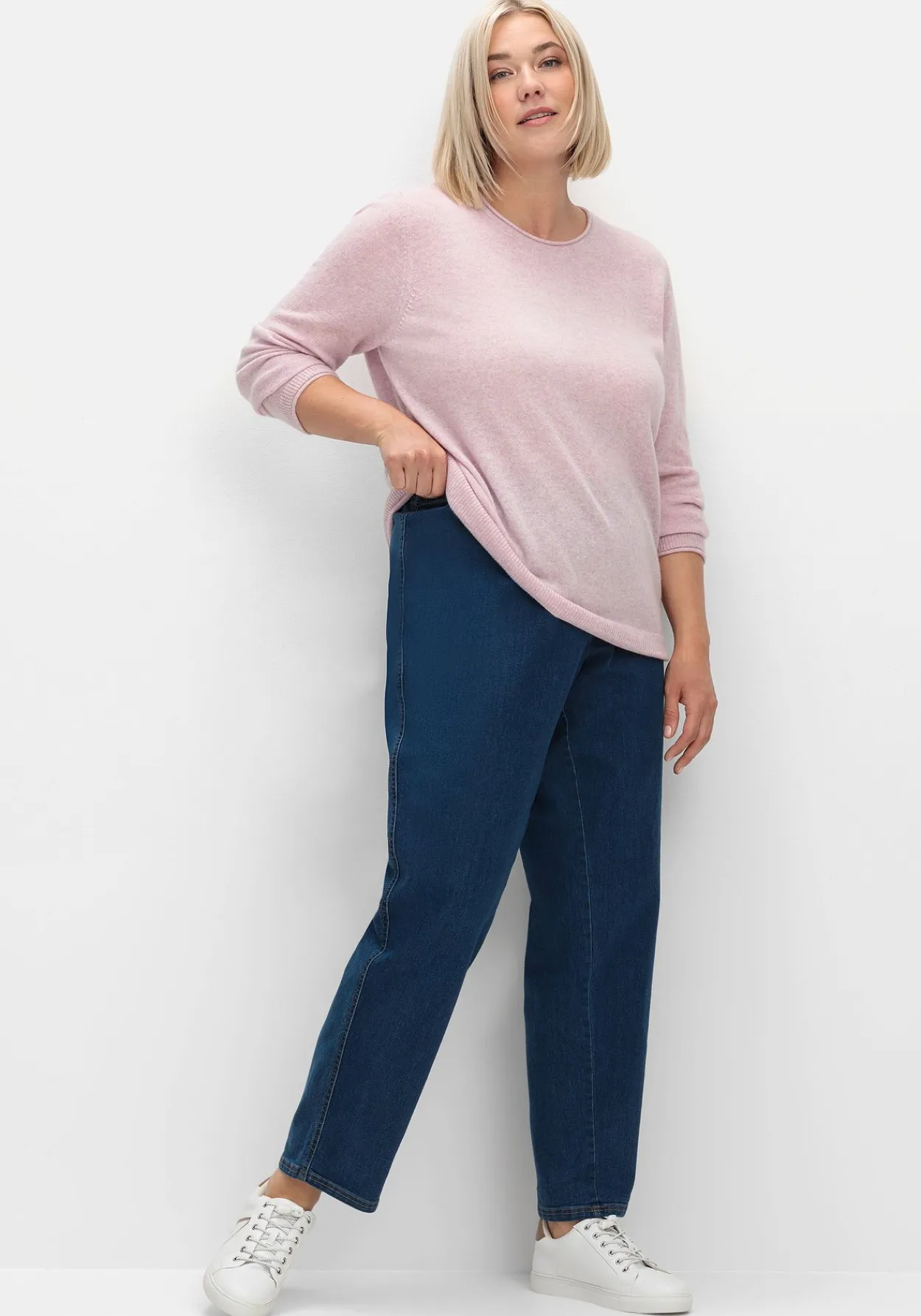 Jeans in Karottenform, mit Stretchbund<sheego Sale