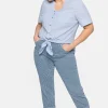 7/8-Jeans mit Allover-Streifen, in 5-Pocket-Form<sheego New