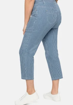 7/8-Jeans mit Allover-Streifen, in 5-Pocket-Form<sheego New