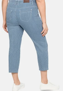 7/8-Jeans mit Allover-Streifen, in 5-Pocket-Form<sheego New