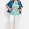 7/8-Jeans mit Schlupfbund und Knöpfen am Saum<sheego Online