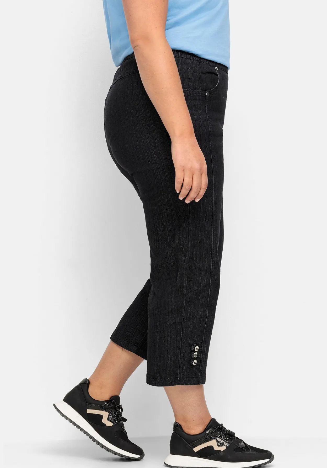 7/8-Jeans mit Zierknöpfen am Saum<sheego Discount