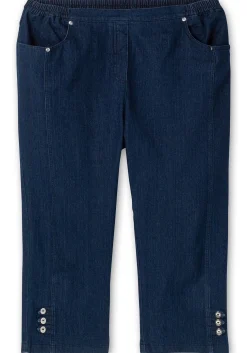 7/8-Jeans mit Zierknöpfen am Saum<sheego Fashion