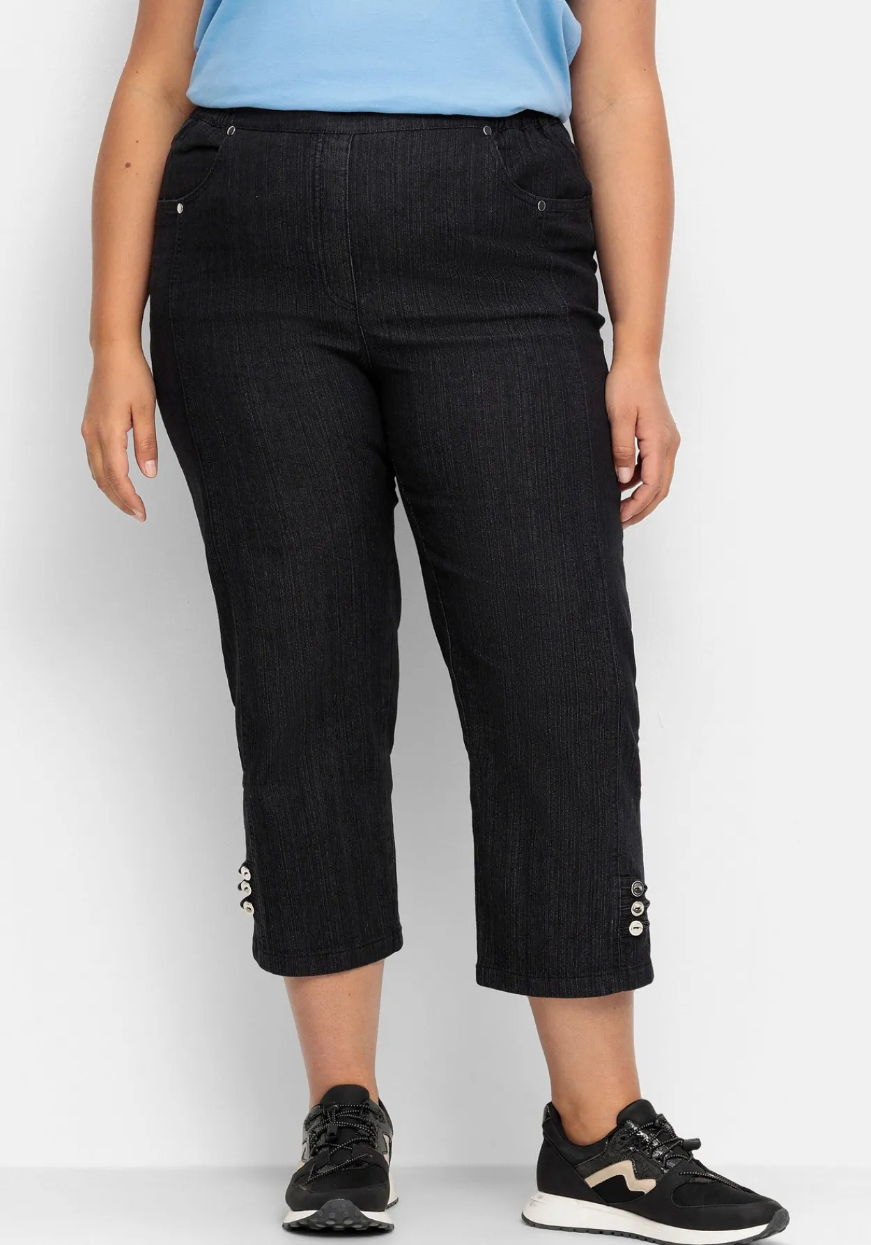 7/8-Jeans mit Zierknöpfen am Saum<sheego Discount