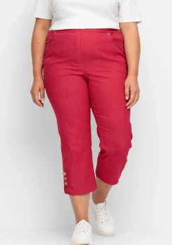 7/8-Jeans mit Zierknöpfen am Saum<sheego Clearance