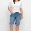Jeansbermudas im Used-Look<sheego Sale