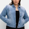 Jeansjacke in leicht taillierter und verkürzter Form<sheego Best