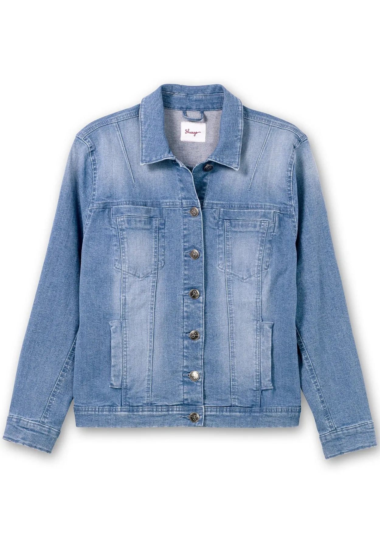 Jeansjacke in leicht taillierter und verkürzter Form<sheego Best