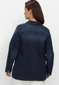 Jeansjacke in taillierter Form, mit Brusttaschen<sheego Clearance
