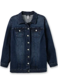 Jeansjacke in taillierter Form, mit Brusttaschen<sheego Clearance