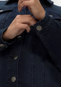 Jeansjacke in taillierter Form, mit Brusttaschen<sheego Clearance
