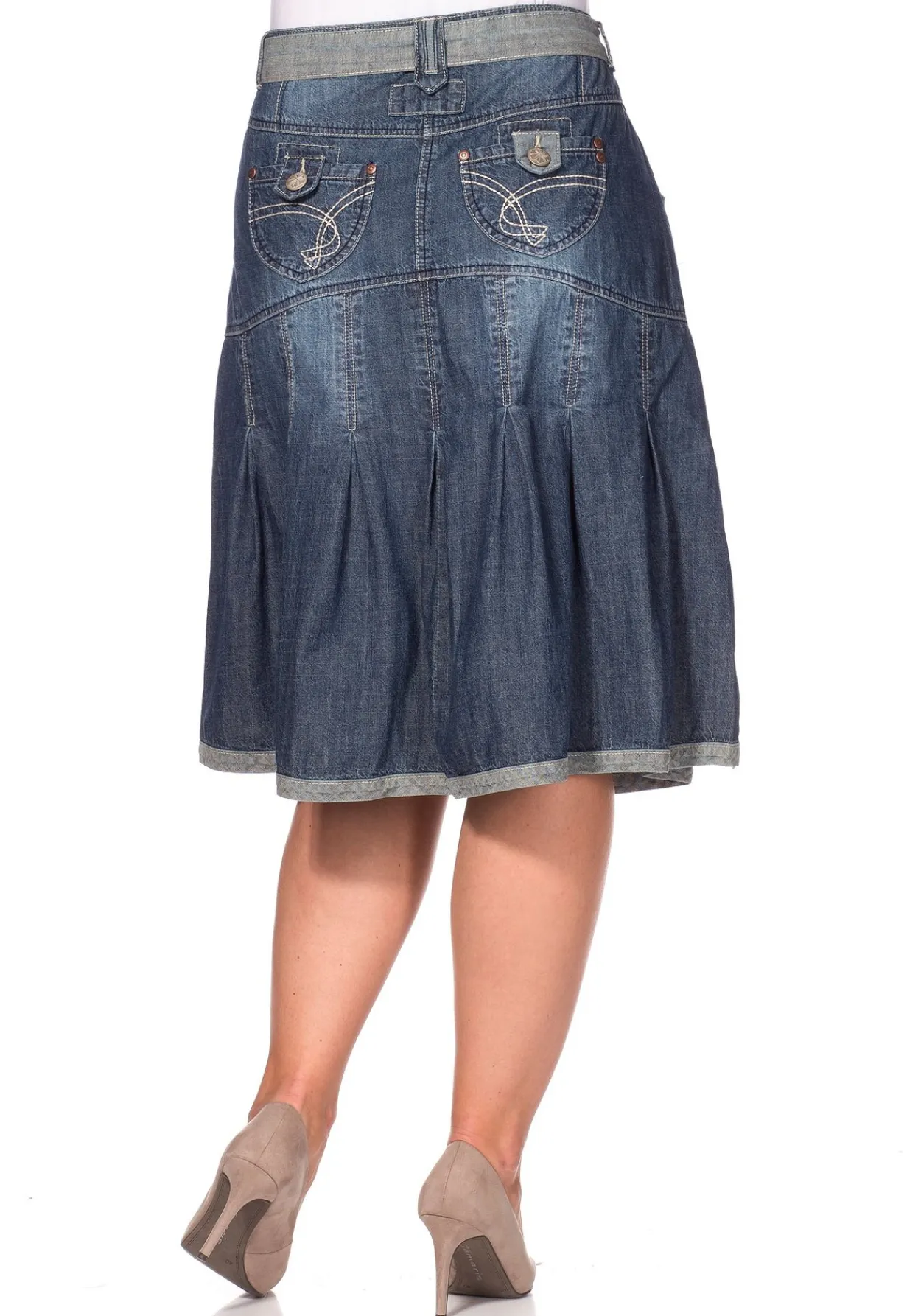 Jeansrock mit Falten<sheego by Joe Browns New