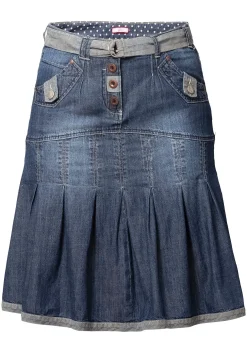 Jeansrock mit Falten<sheego by Joe Browns New