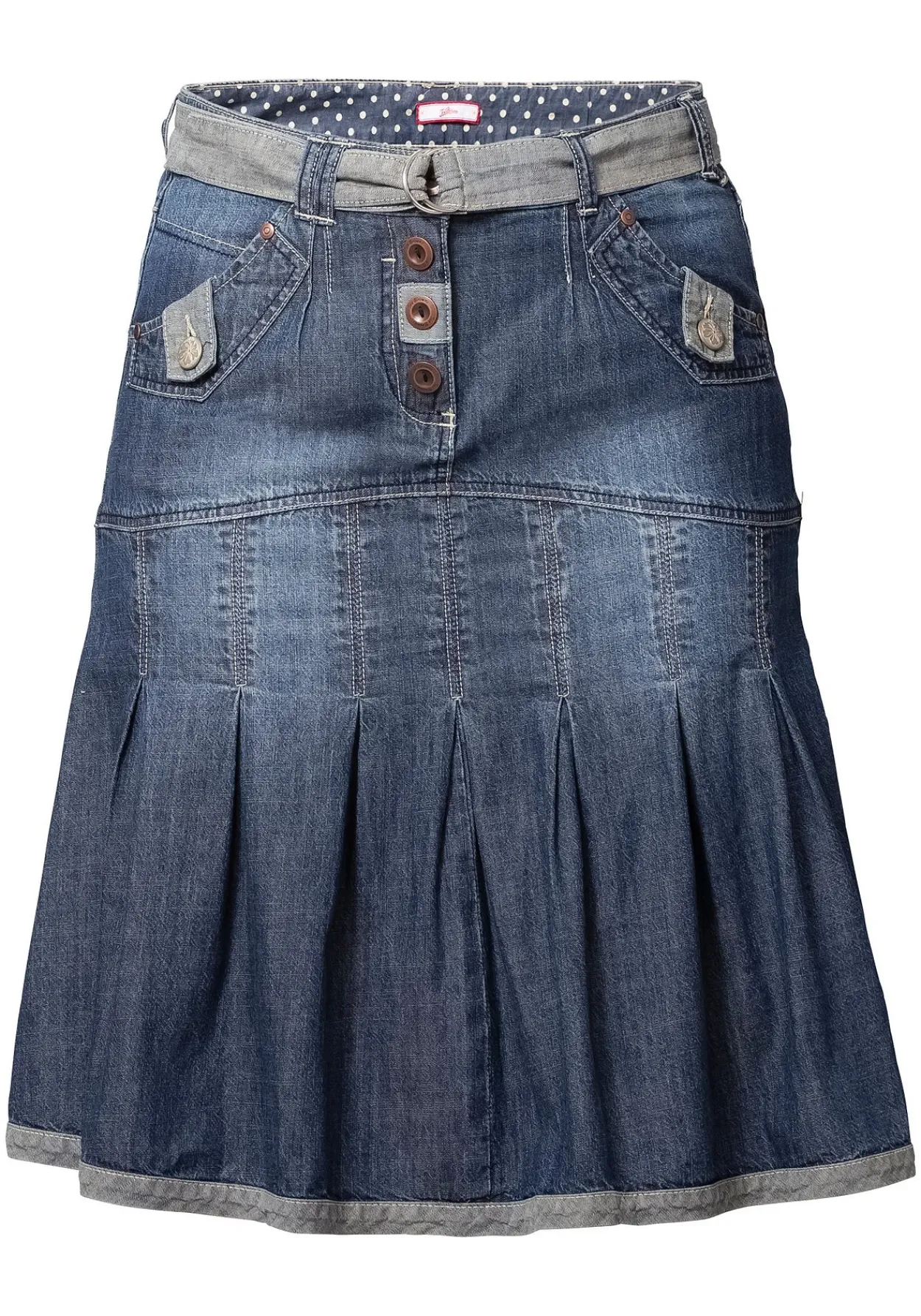 Jeansrock mit Falten<sheego by Joe Browns New
