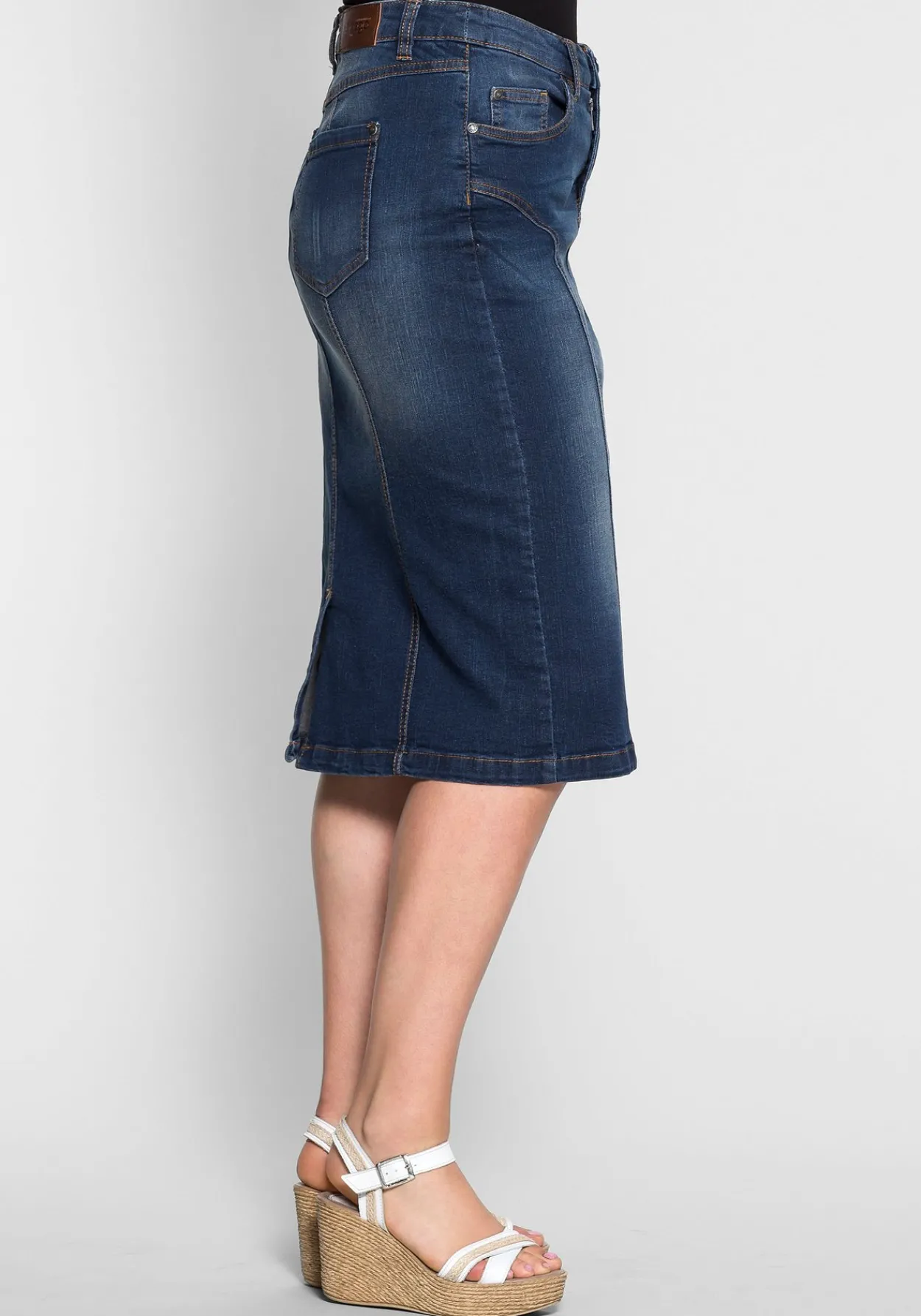 Jeansrock mit Teilungsnähten<sheego New