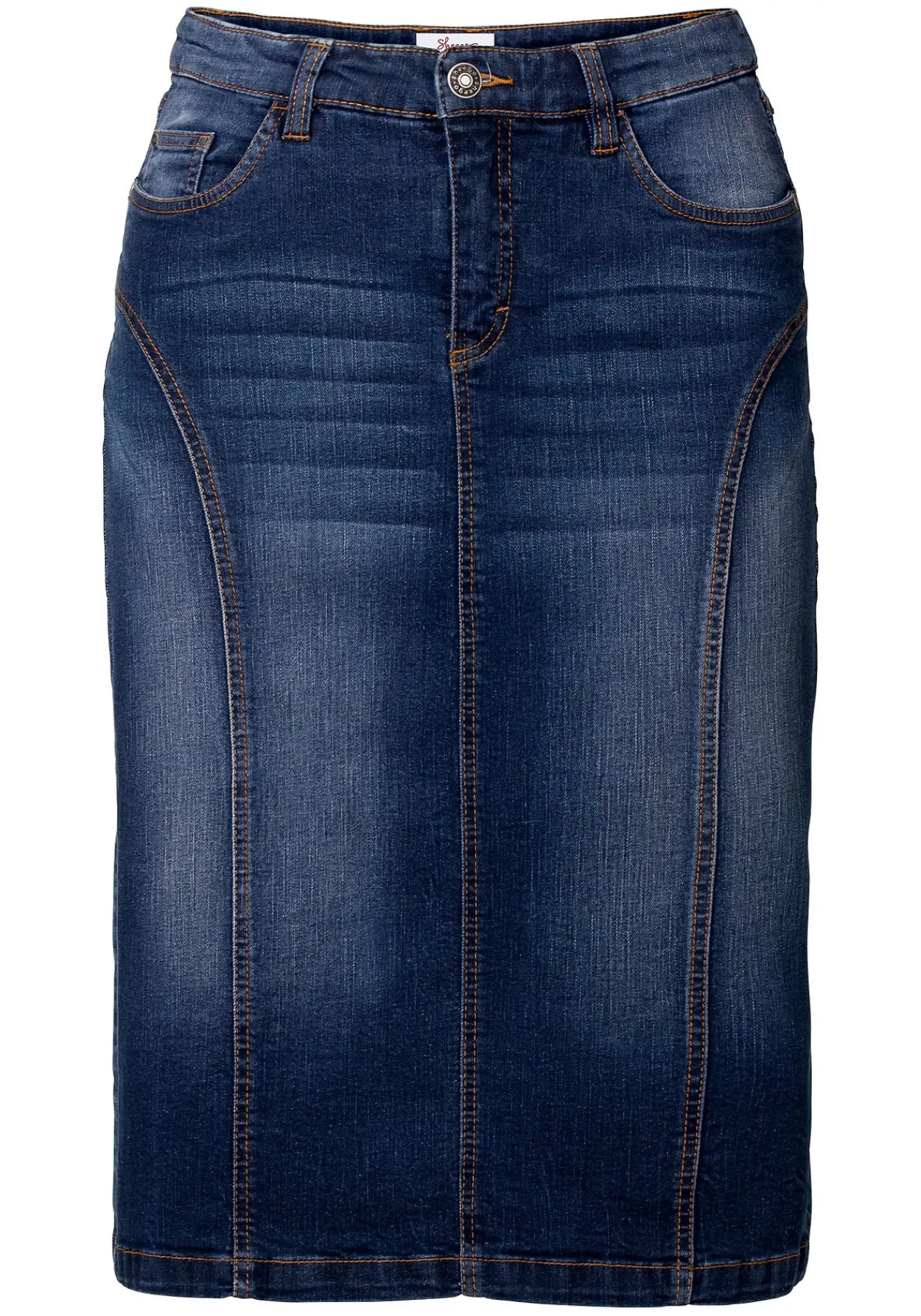Jeansrock mit Teilungsnähten<sheego New